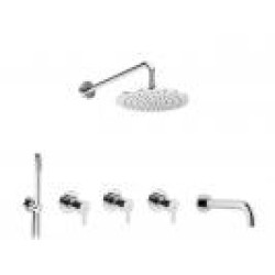 Система скрытого монтажа для ванны Bruma Leaf на 3 потока Set 167 120 1 CR-TripleB, Chrome