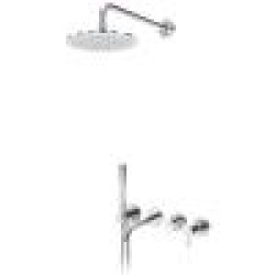 Душевой набор, скрытого монтажа, душевой лейкой Ø250 мм и наливом на ванну Leaf 167 240 0CR Chrome