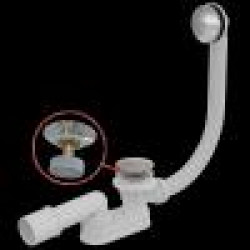 Сифон для ванны click/clak металл (сниженная высота монтажа 57 см)