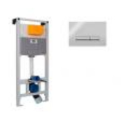 Инсталляция для унитаза OLI120 099949 + клавиша смыва Glam хром 139185