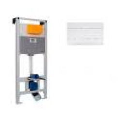 Инсталляция для унитаза OLI120 099949 + клавиша смыва Slim белая 659041