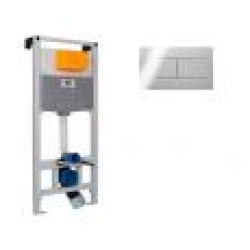 Инсталляция для унитаза OLI120 099949 + клавиша смыва Slim хром 659044