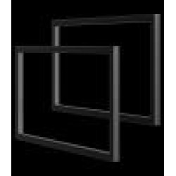 Комплект ножек Aqwella Fargo 1.8x25x44 см (ШxВxГ) Черный