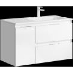 Подвесная тумба правая Aqwella Accent 91.4x54.3x44.5 см (ШxВxГ) Белый