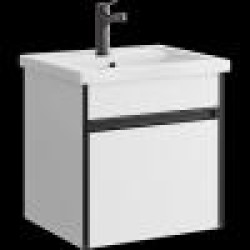 Комплект подвесной тумбы Aqwella Urban 50x40 см, ,белый  с умывальником Фостер 50