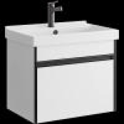 Комплект подвесной тумбы Aqwella Urban 60x40 см, ,белый  с умывальником Фостер 60