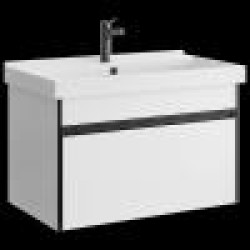 Комплект подвесной тумбы Aqwella Urban 82x46 см, ,белый  с умывальником Фостер 82