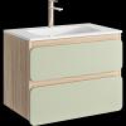 Подвесная тумба Aqwella Vento 75 см, цвет фасадов - шалфей зеленый