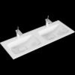 Умывальник Aqwella Malaga Duet 1218x450 мм литьевой мрамор (отгружается только в комплекте с тумбой)