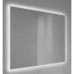 Зеркало Raval Kvadro 100x80 (ШxВ) с подсветкой и часами