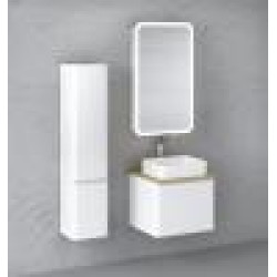 Тумба Raval Morelle 60x50 подвесная белая/охра