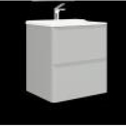 Тумба Raval Welto 60x45 см с 2 ящ. Подвесная светло-серая