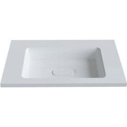 Раковина Madera Modul 80x45 см литьевой мрамор (без отверстия под смеситель)